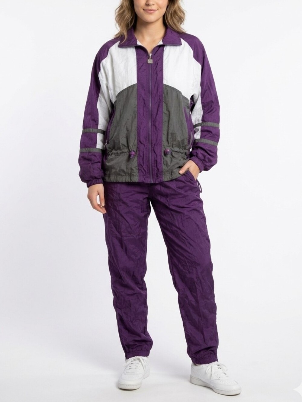 Y2k Wilson Track Suit Windbreaker Tennis Two Piece Set Small Womens Vintage